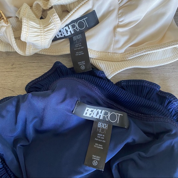 Beach Riot Rib Ruffled bikini top and bottom - Picture 7 of 7